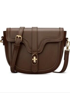 Beautiful Brown Vegan Leather Crossbody Bag